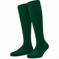 Terry Cotton Knee Length Dark Green Long Socks