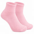 Pink Ankle Length Pure Cotton Socks 4 Pairs
