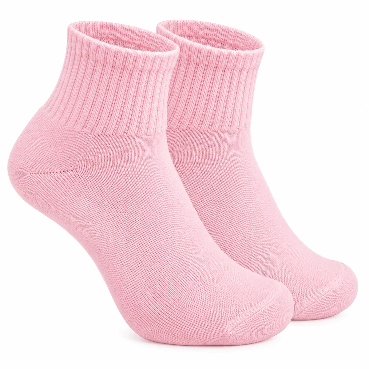 Terry Cotton Ankle Length Pink Socks