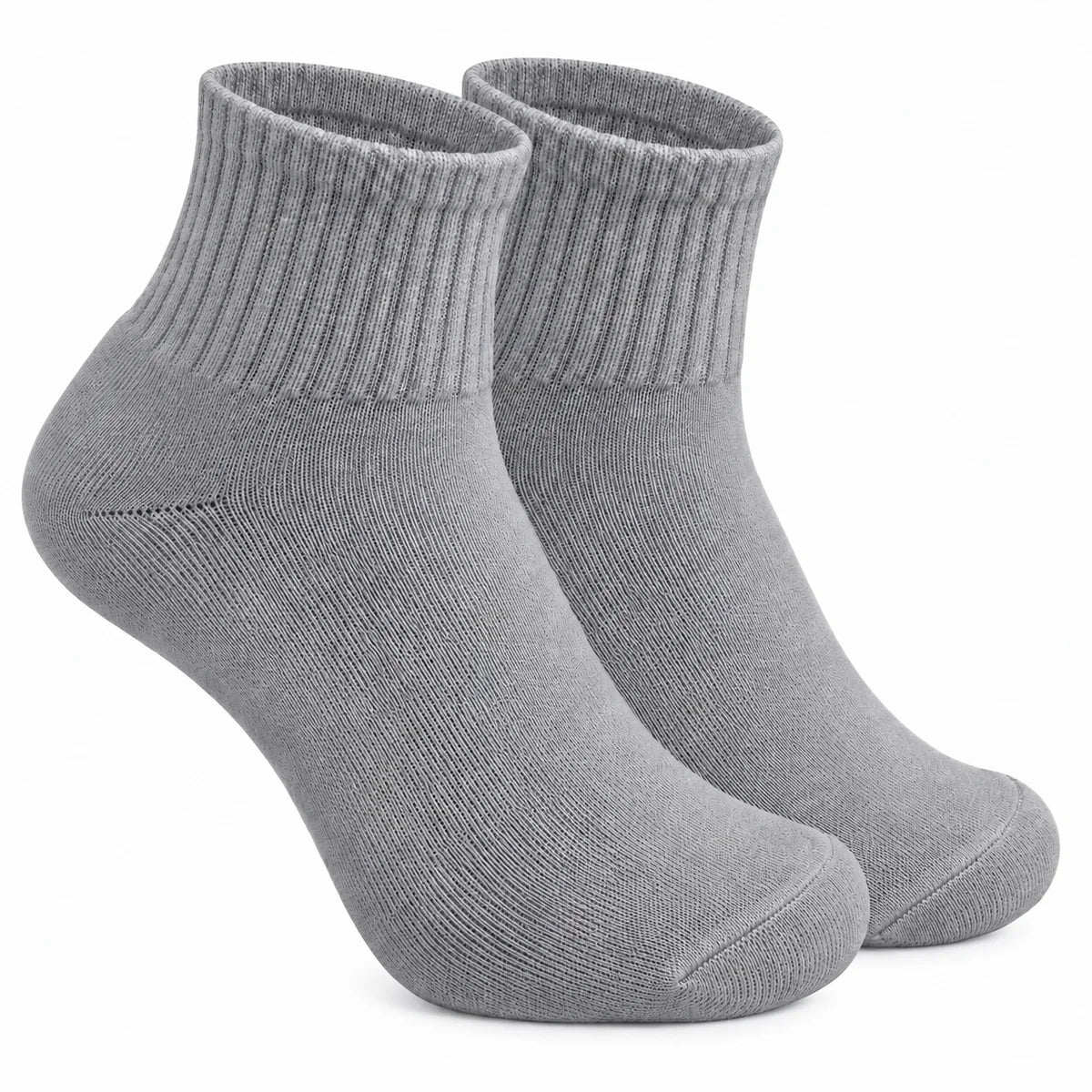 Terry Cotton Ankle Length Grey Socks