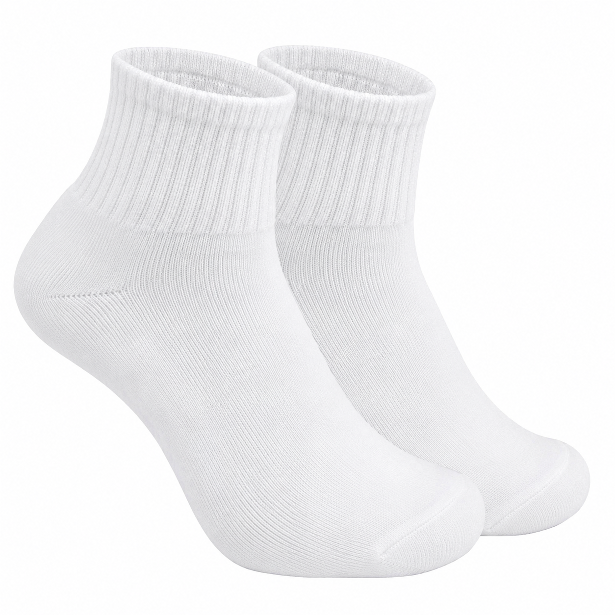 White Ankle Length Pure Cotton Socks 4 Pairs