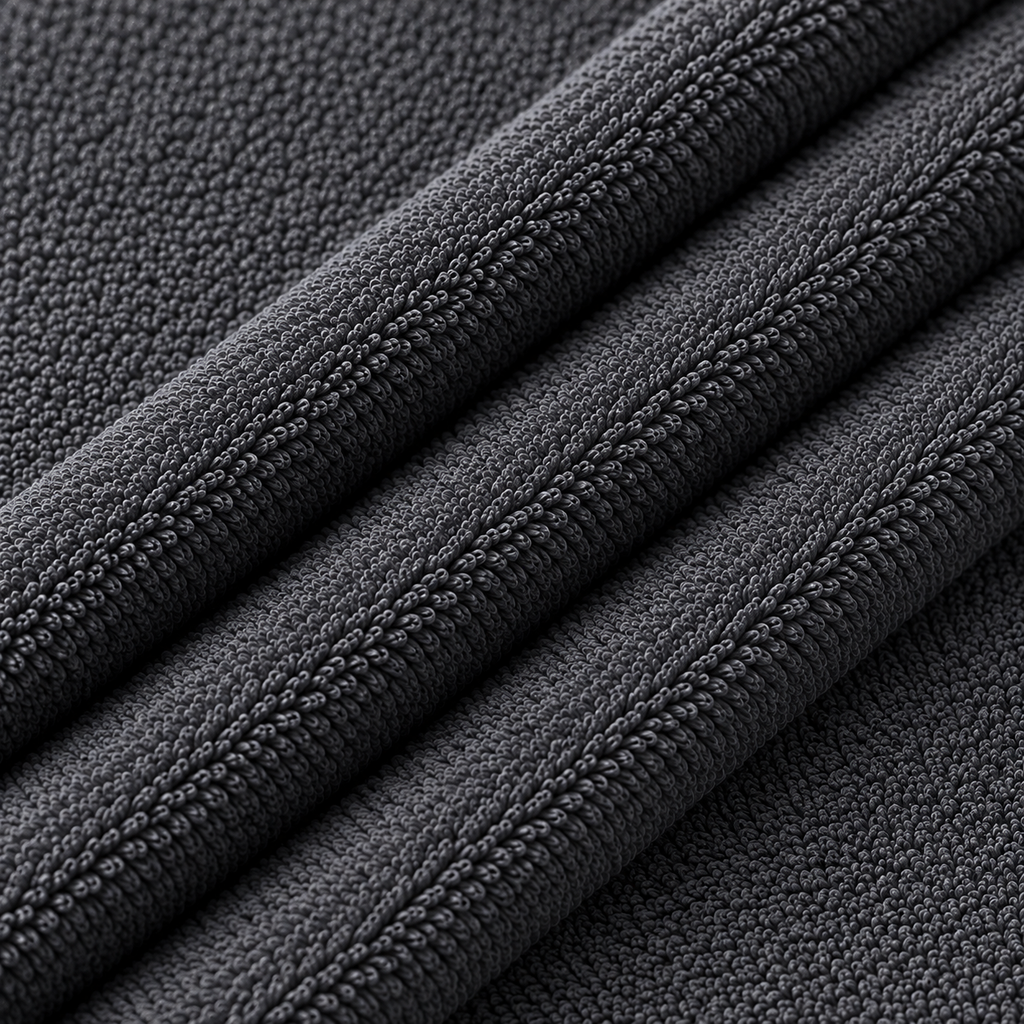 Terry Cotton Ankle Length Light Black Socks