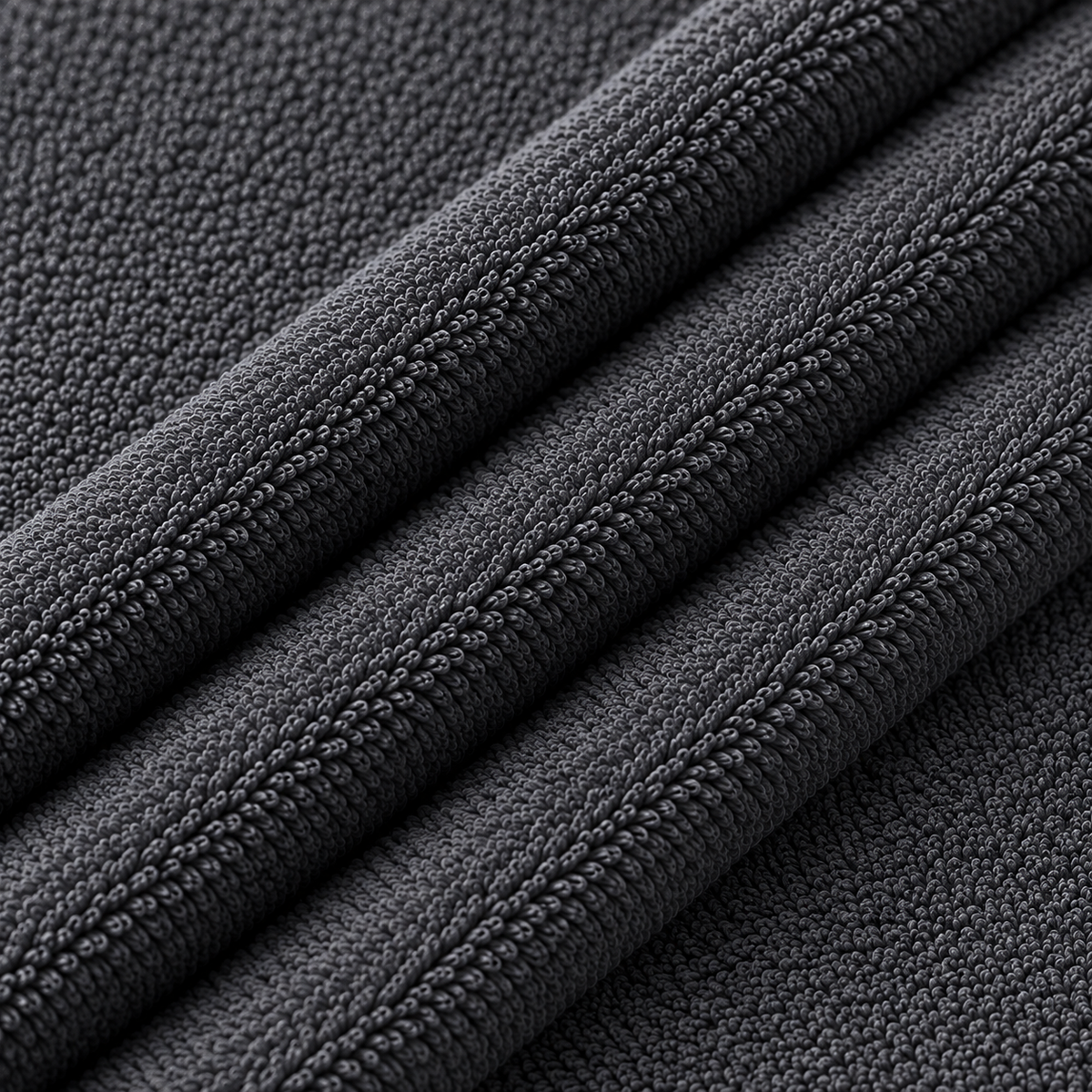 Terry Cotton Ankle Length Light Black Socks