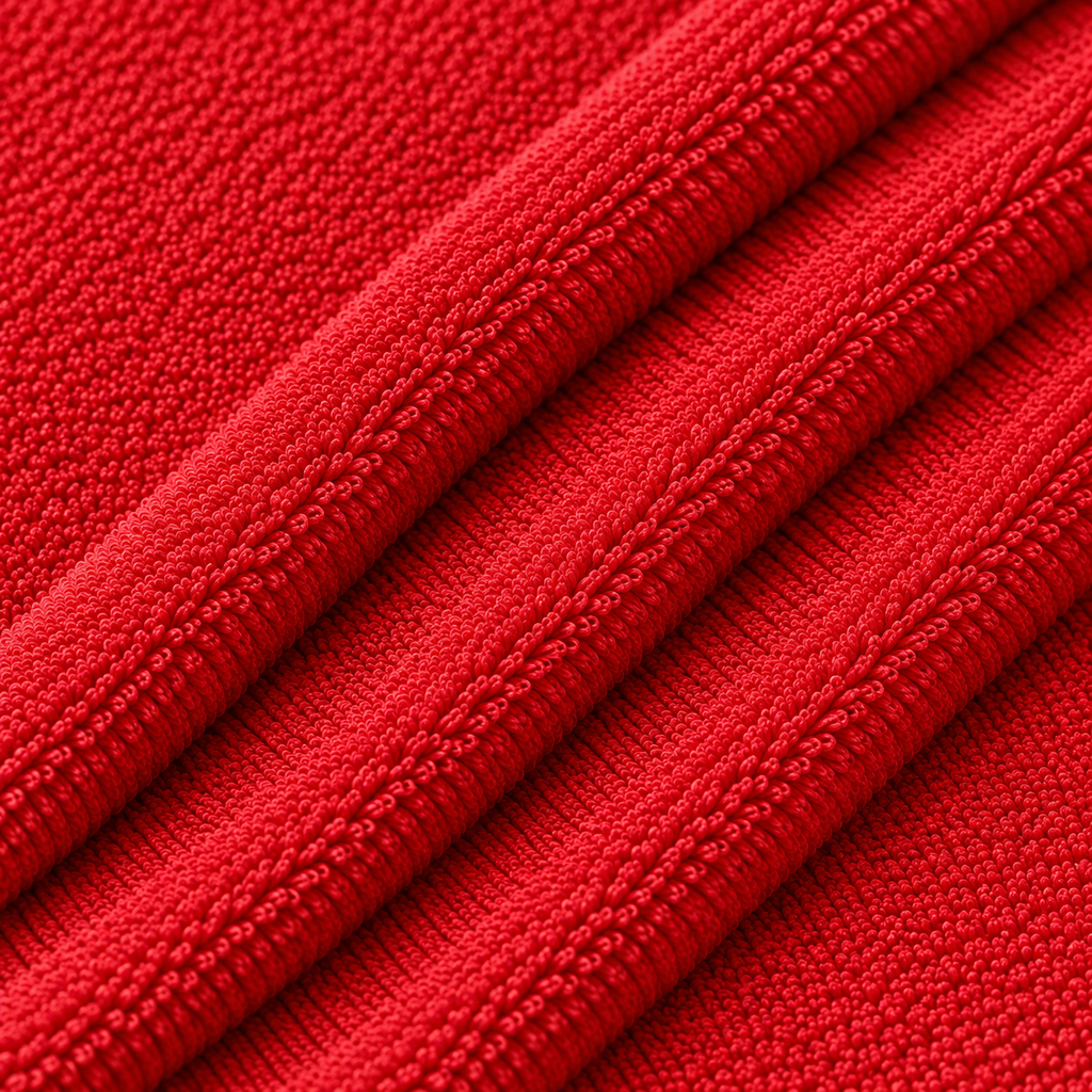 Terry Cotton Ankle Length Red Socks