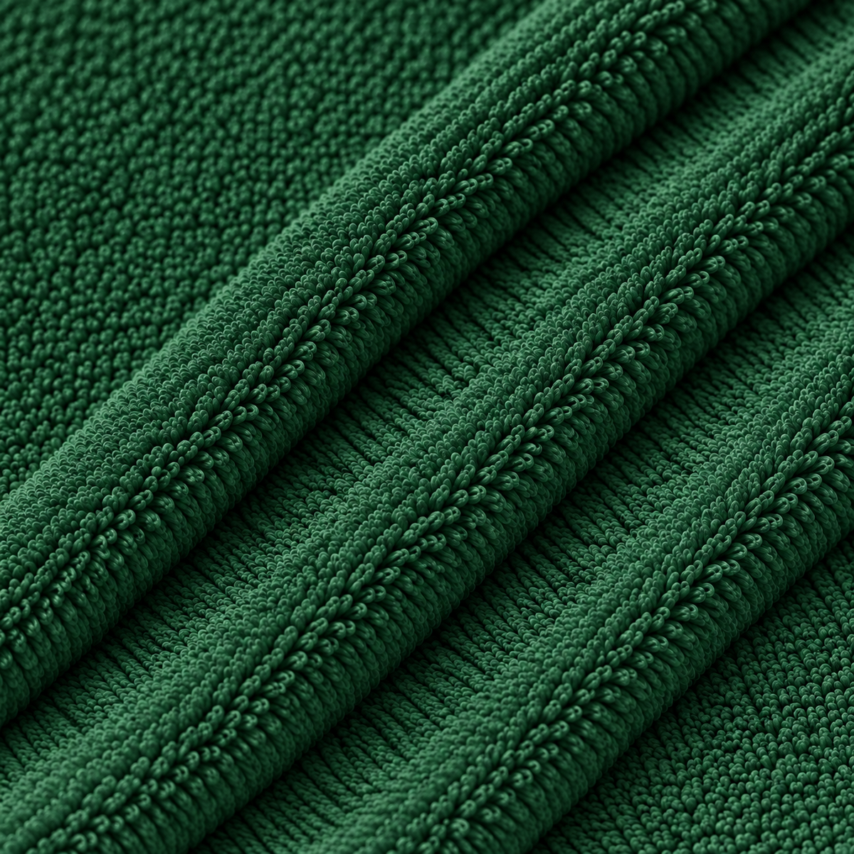 Terry Cotton Ankle Length Dark Green Socks