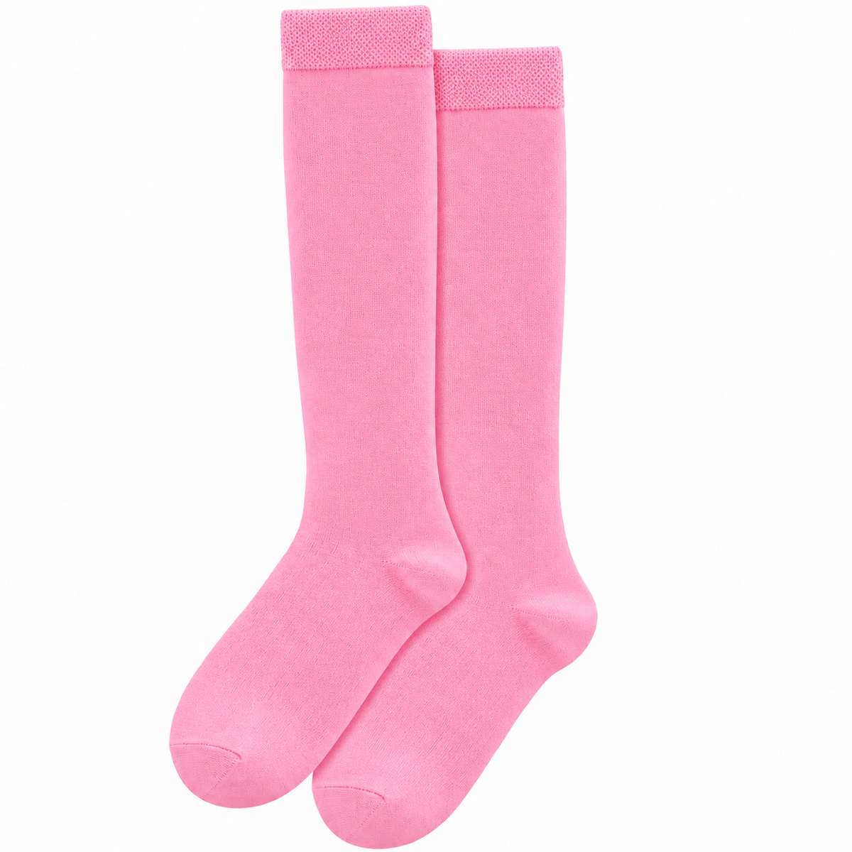 Stretch Fit Knee Length Pink Long Socks