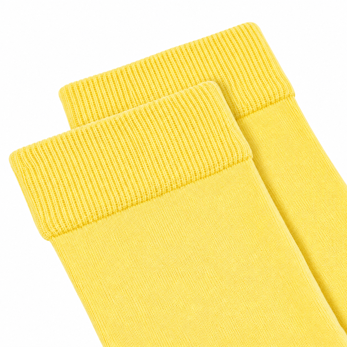 Stretch Fit Knee Length Yellow Long Socks