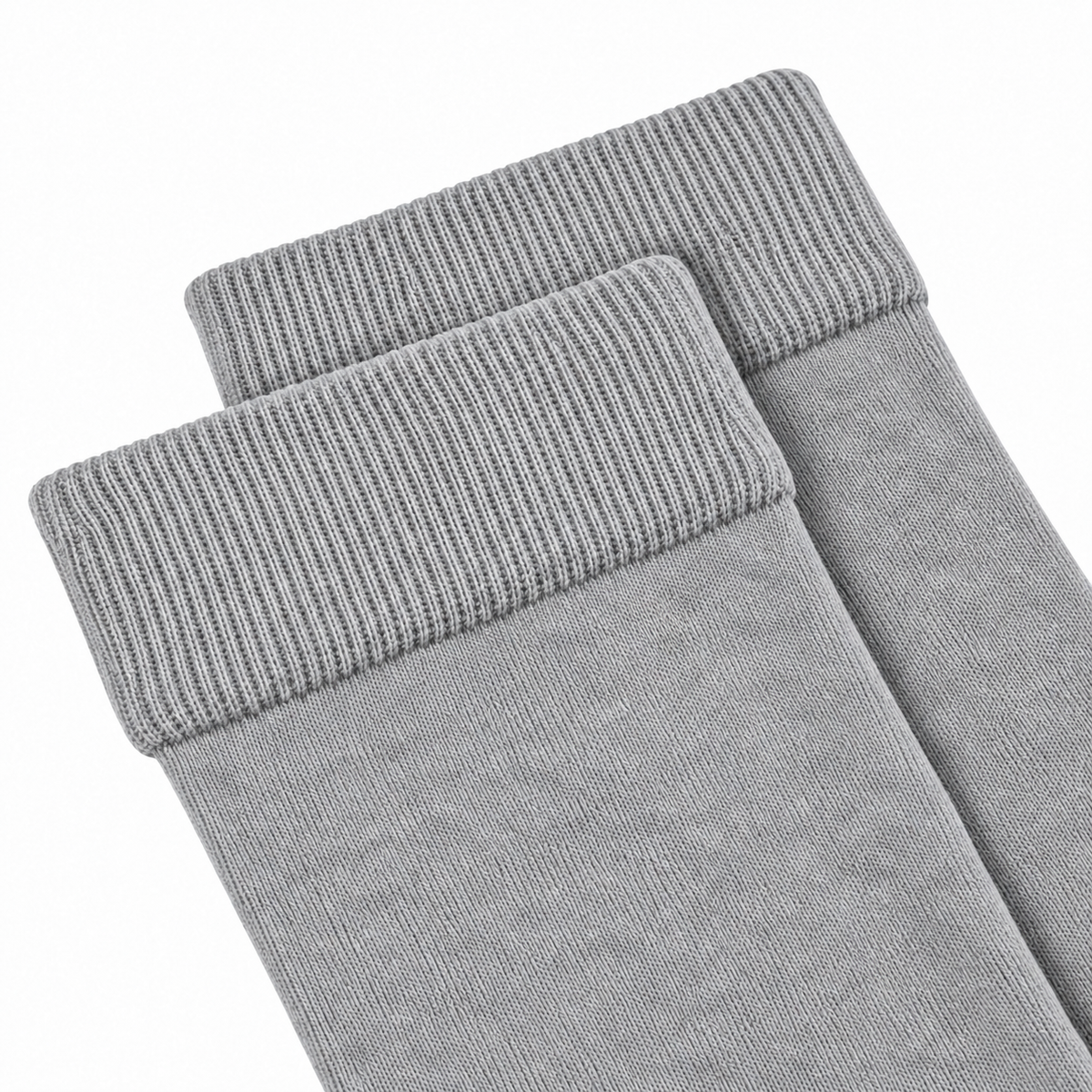 Stretch Fit Knee Length Grey Long Socks