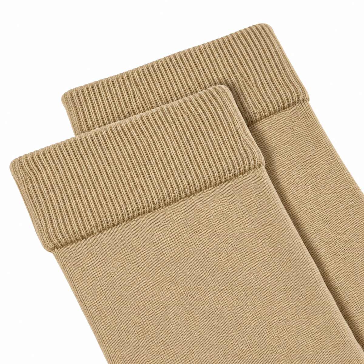 Stretch Fit Knee Length Khakhi Long Socks