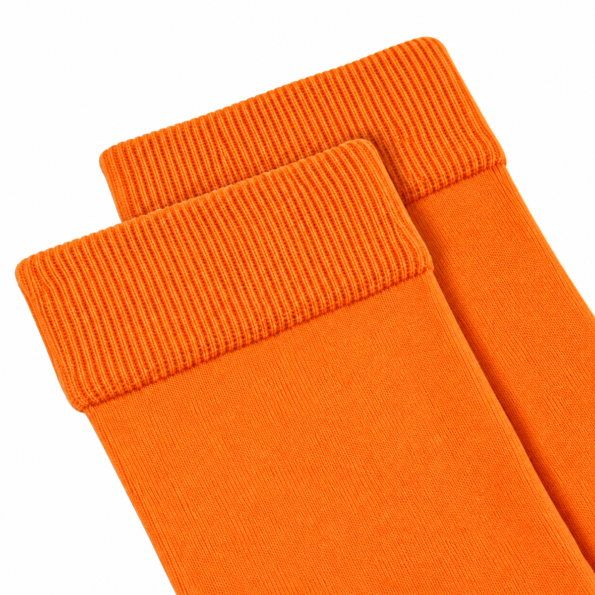 Stretch Fit Knee Length Orange Long Socks
