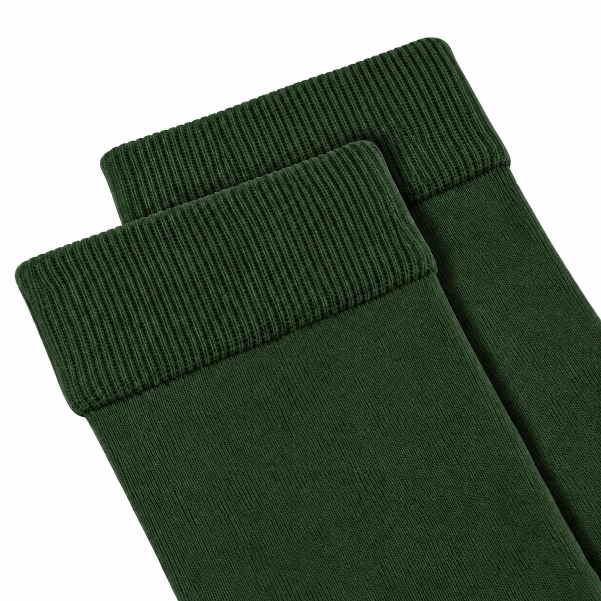 Stretch Fit Knee Length Dark Green Long Socks