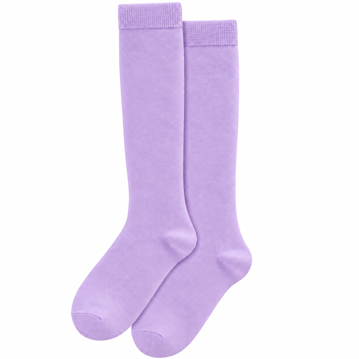 Stretch Fit Knee Length Lavender Long Socks