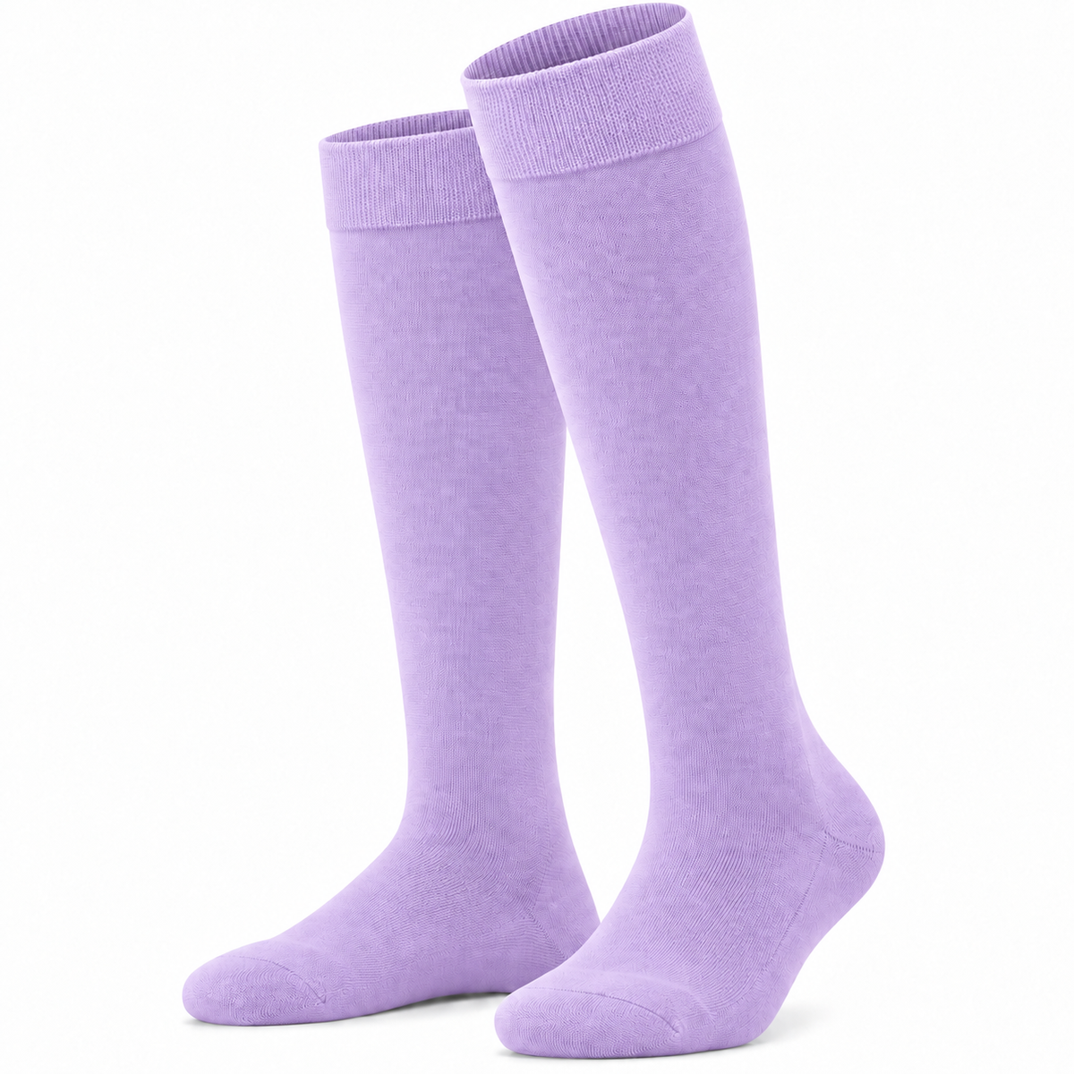 Stretch Fit Knee Length Lavender Long Socks