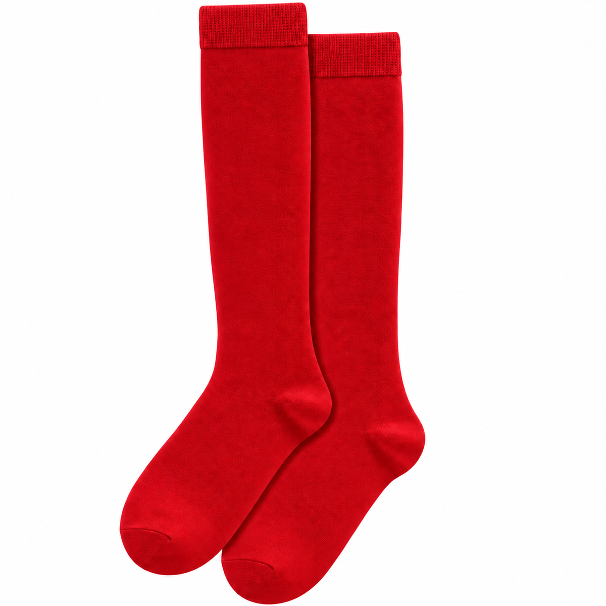 Stretch Fit Knee Length Red Long Socks