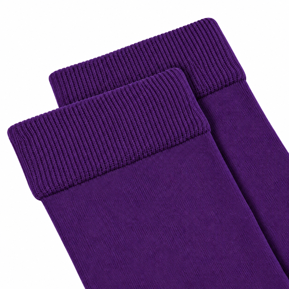 Stretch Fit Knee Length Purple Long Socks