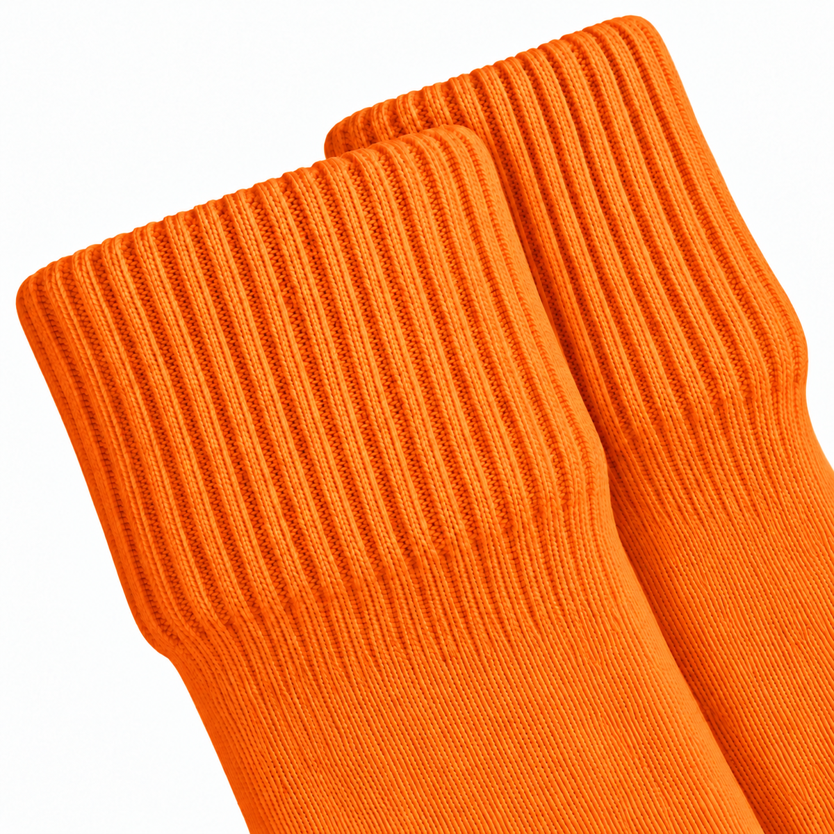 Terry Cotton Knee Length Orange Long Socks
