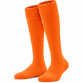 Terry Cotton Knee Length Orange Long Socks