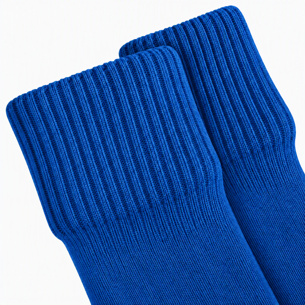 Terry Cotton Knee Length Blue Long Socks