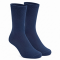 Navy Blue Calf Length Pure Cotton Socks 4 Pairs