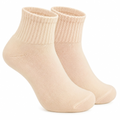 Cream Ankle Length Pure Cotton Socks 4 Pairs
