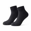 Stretch Fit Ankle Length Plain Black Socks
