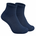 Navy Blue Ankle Length Pure Cotton Socks 4 Pairs