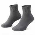 Terry Cotton Ankle Length Light Black Socks