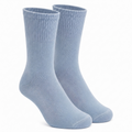 Faded Blue Blue Calf Length Pure Cotton Socks 4 Pairs