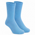 Sky Blue Blue Calf Length Pure Cotton Socks 4 Pairs