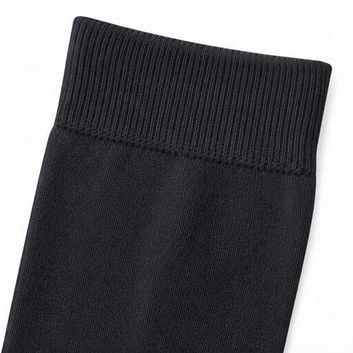 Stretch Fit Ankle Length Plain Black Socks