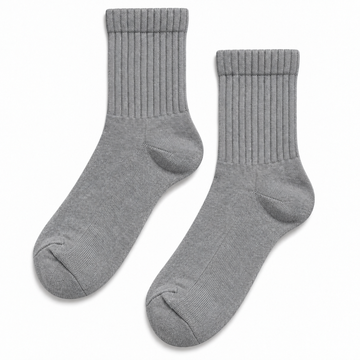 Terry Cotton Ankle Length Grey Socks