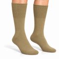 Terry Cotton Calf Length Khakhi Socks