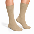Stretch Fit Calf Length Khakhi Socks