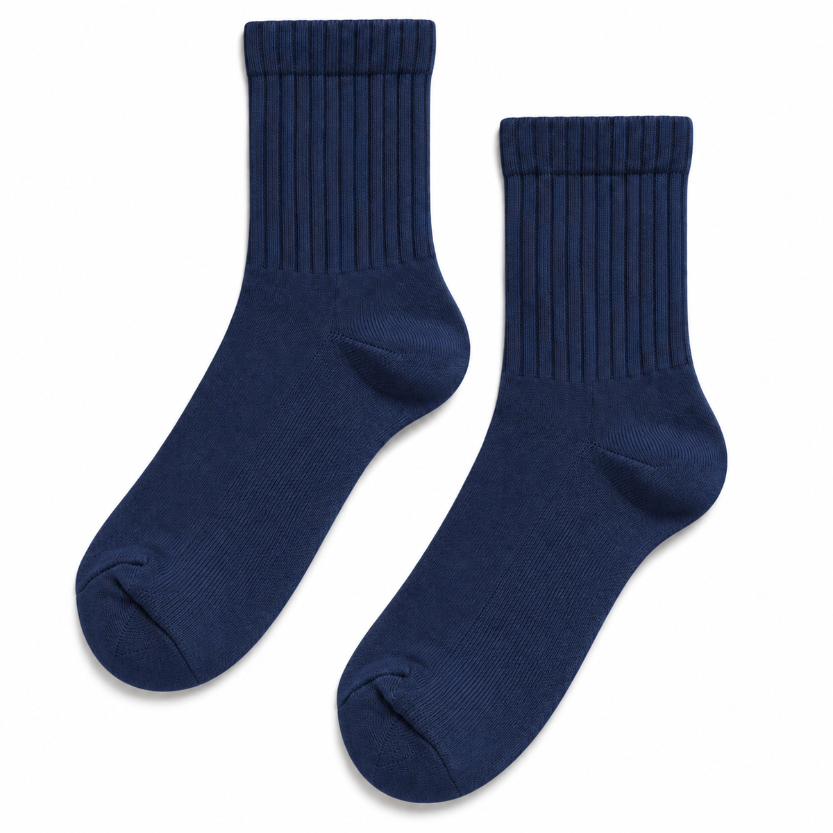 Terry Cotton Ankle Length Navy Blue Socks