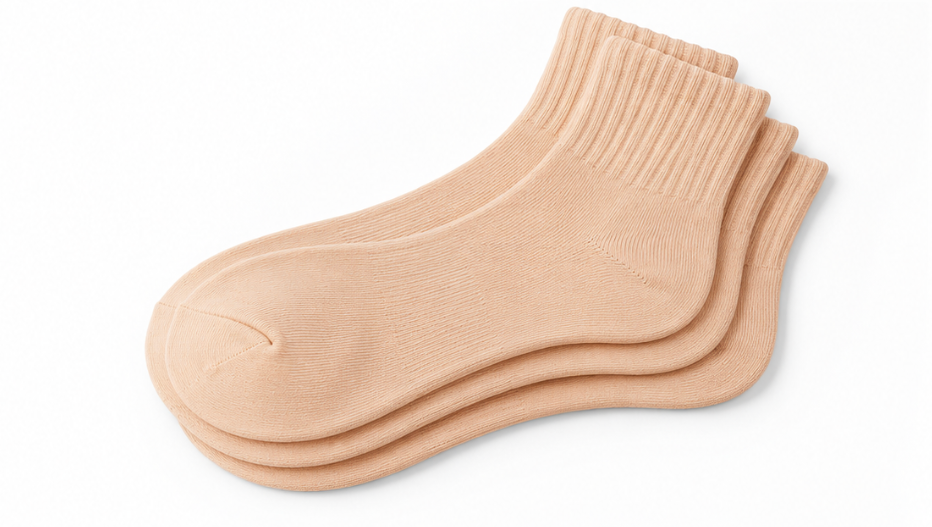 Skin Ankle Length Pure Cotton Socks 4 Pairs